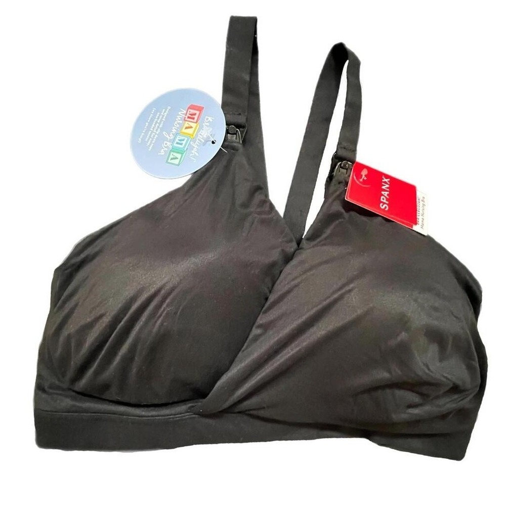 Spanx Bra-llelujah! Mama Nursing Bra Black One Hand Release XL